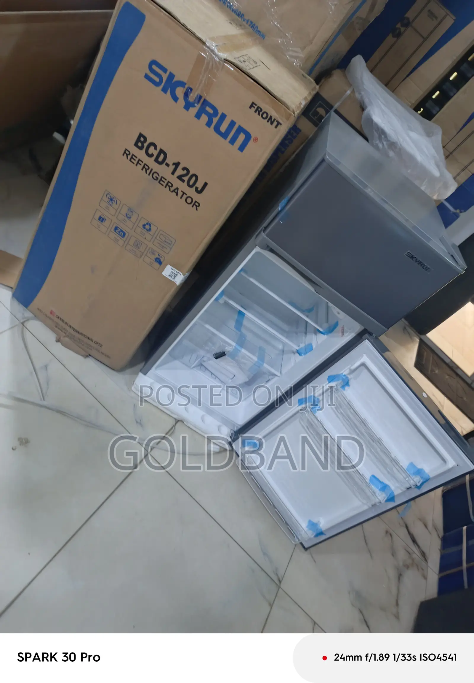 Skyrun BCD-120 120L Double Door Freezer Fridge