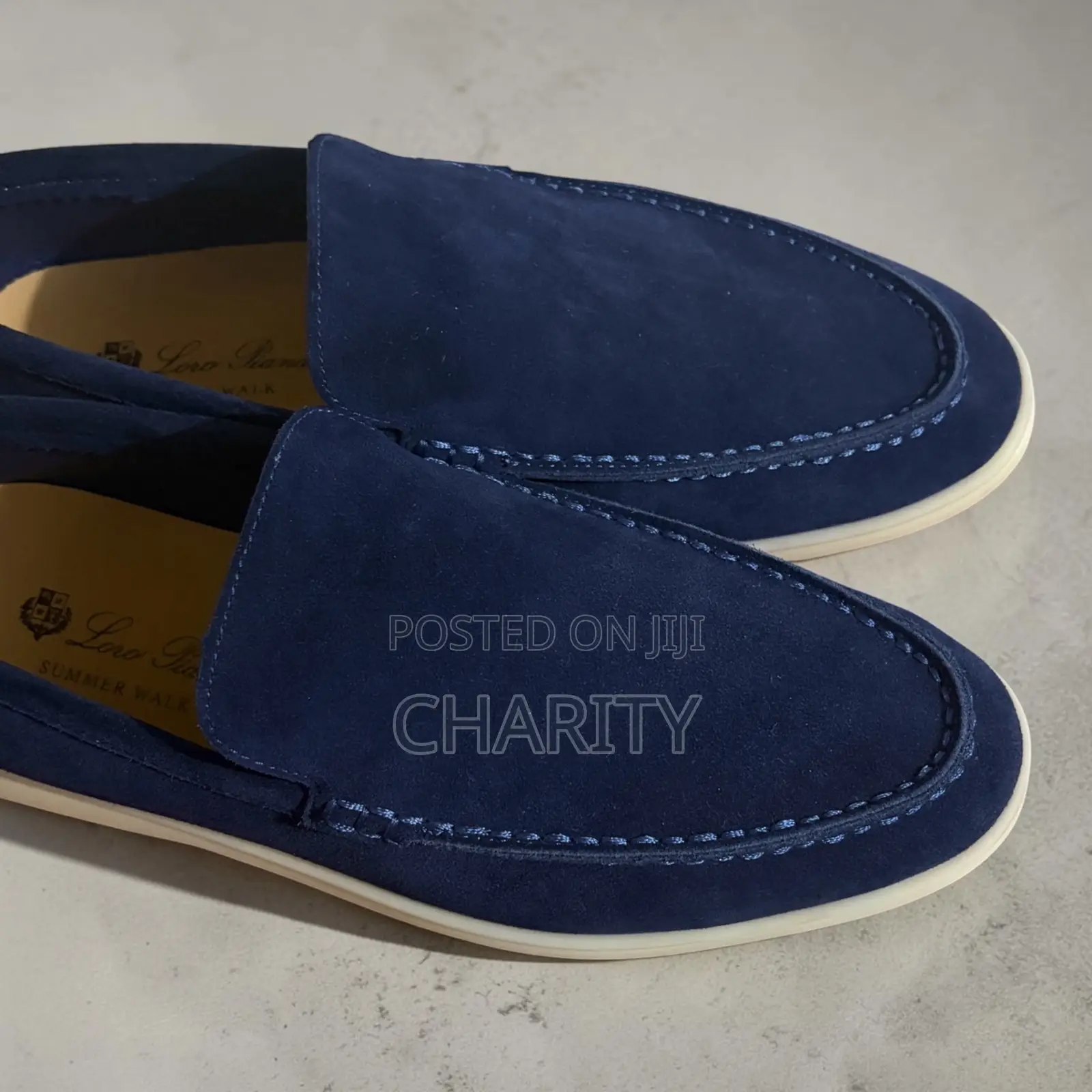 Premium Navy Blue Suede Casual Loafers