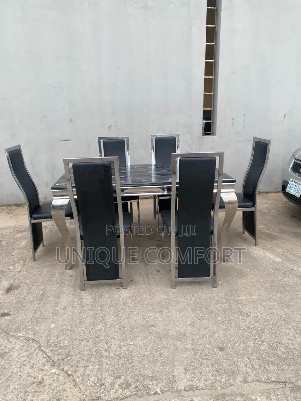 Imported 6 Seaters Marble Top Dining Set (2 Months Old)