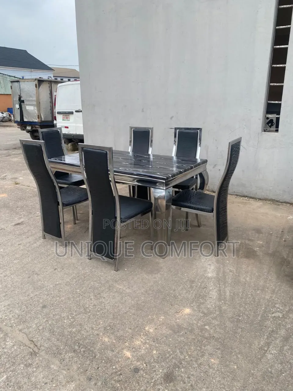 Imported 6 Seaters Marble Top Dining Set (2 Months Old)