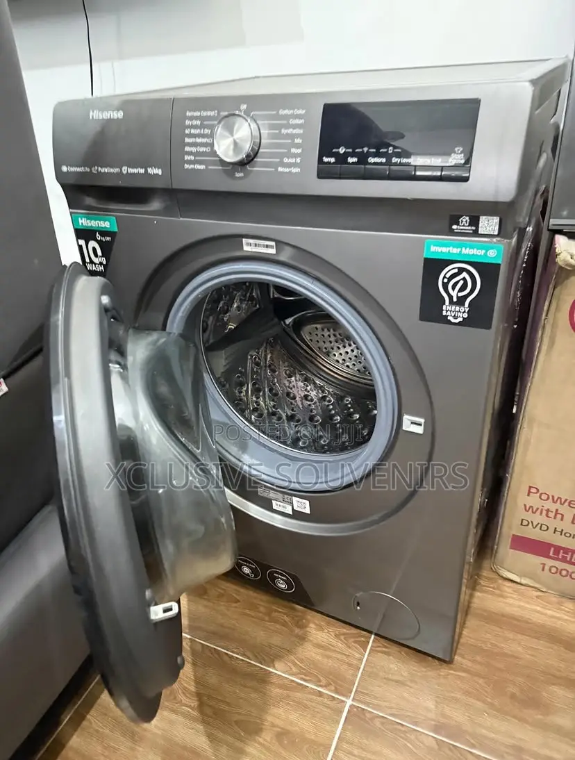 10kg Hisense Inverter Front Load Automatic Washing Machine Wash Spin