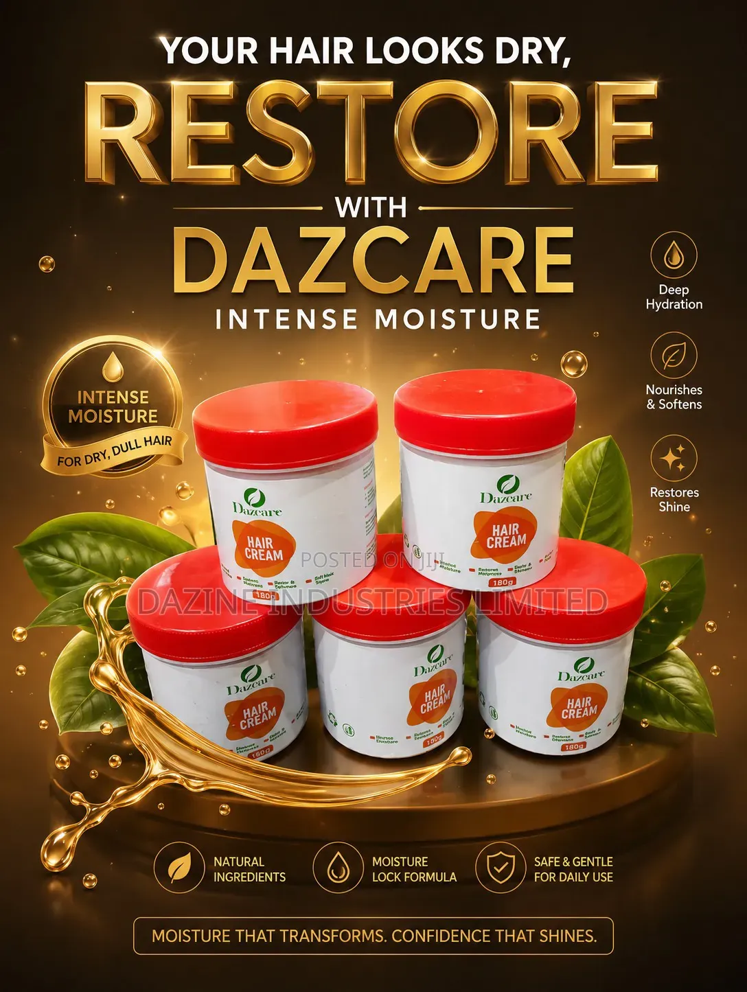 Dazcare Hair Cream for Front Hair Growth Is Available Now