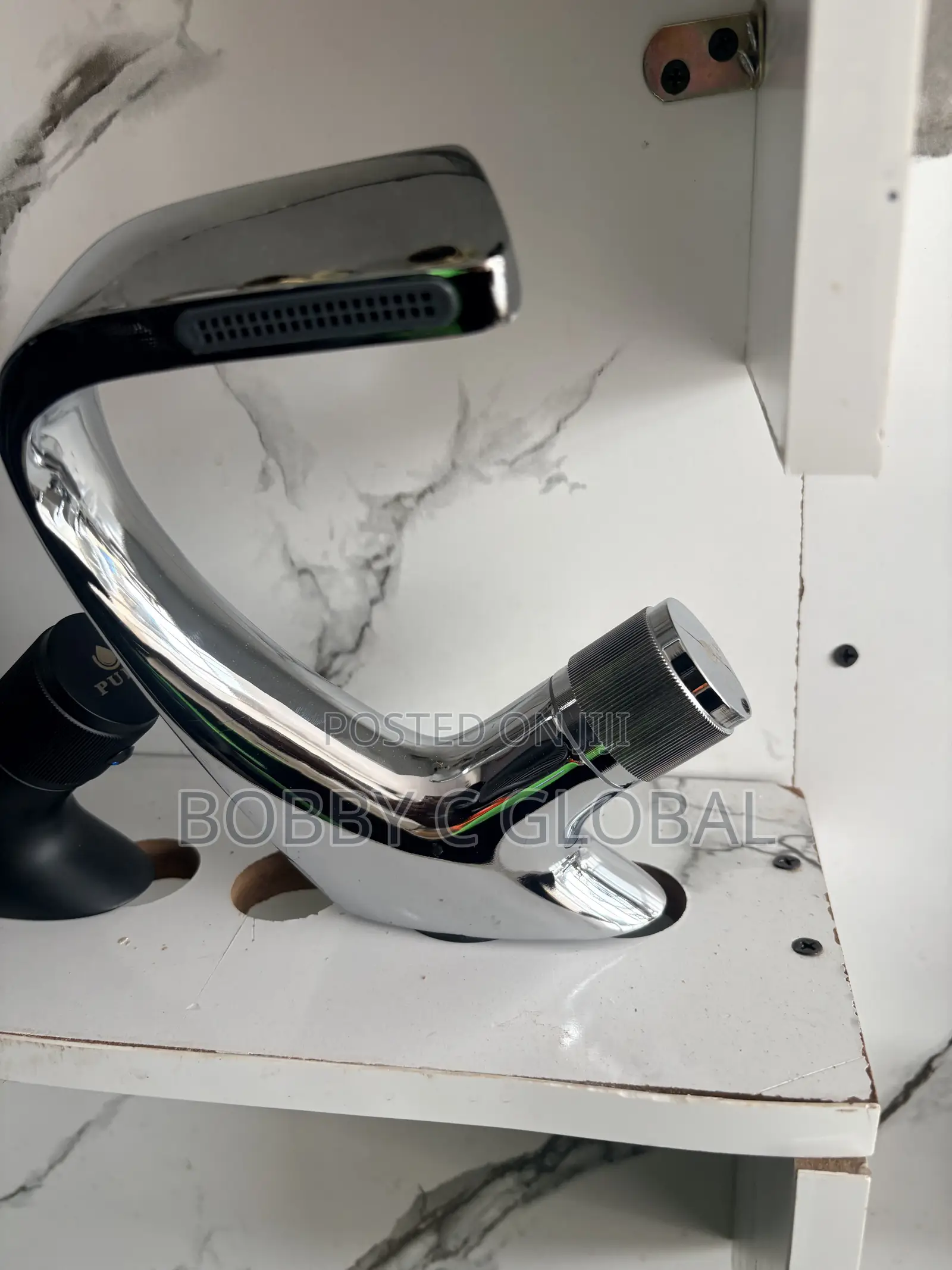 Luxury G-Shape Chrome Basin Mixer