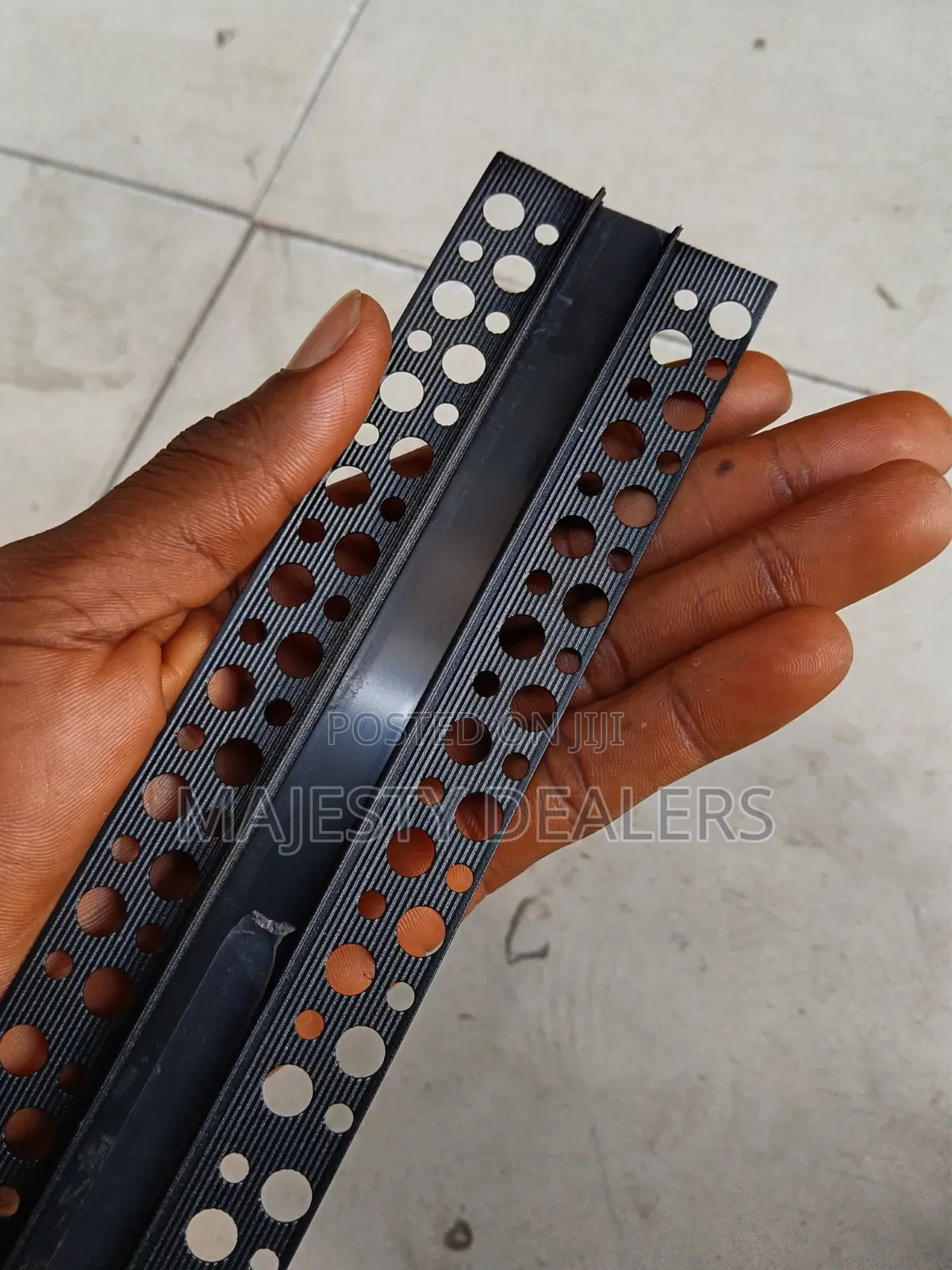 Aluminium Profile Lightning With Rail Black Cover Double Sided