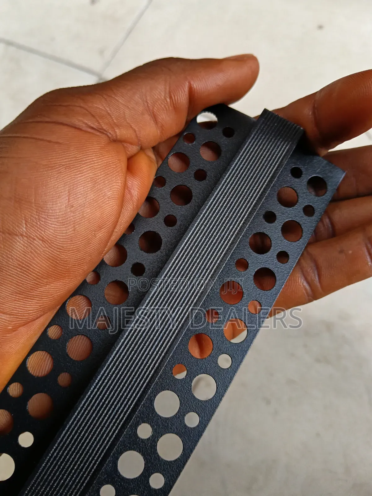 Aluminium Profile Lightning With Rail Black Cover Double Sided
