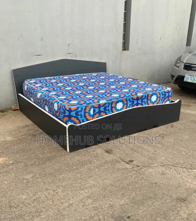 6 by 6 Bedframe,side Drawer and 14inches New Mattress
