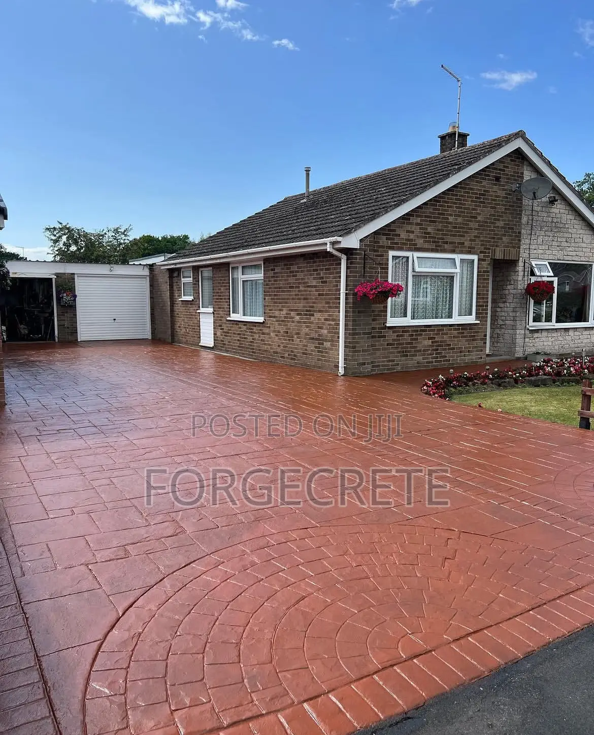 Polished Stamped Concrete Installation