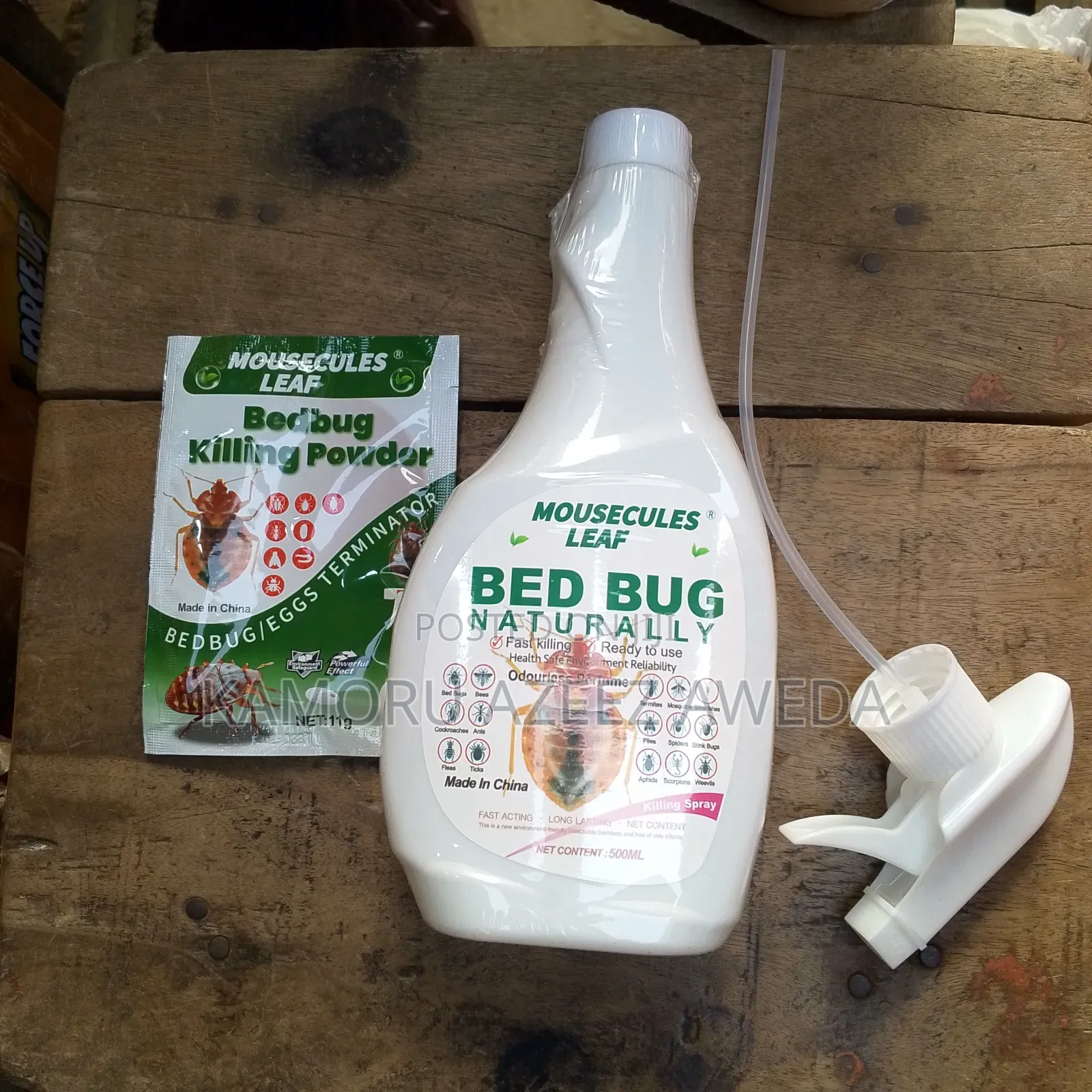Mousecules Leaf Bed Bugs With Powder Kill Bedbugs With Eggs and Dry