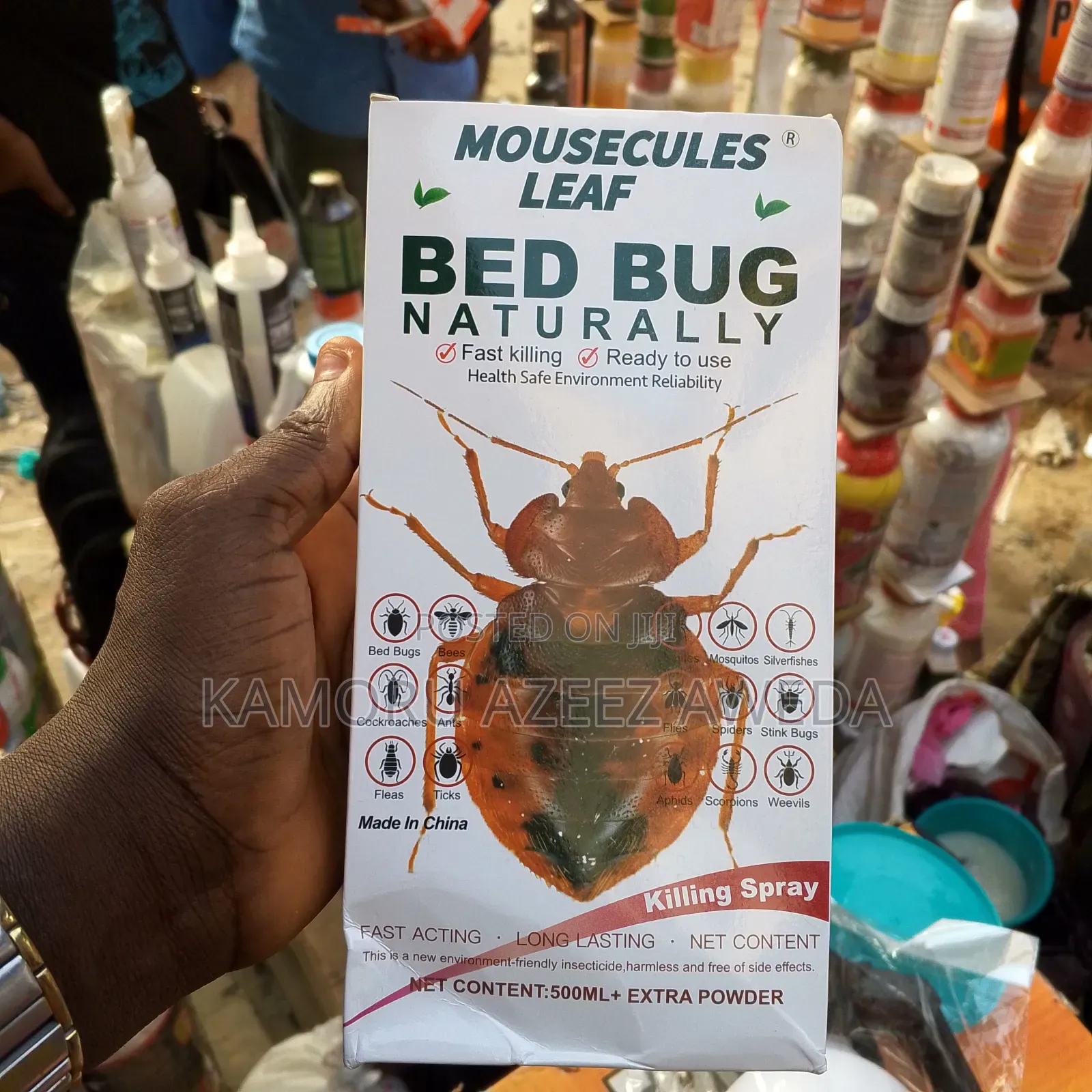 Mousecules Leaf Bed Bugs With Powder Kill Bedbugs With Eggs and Dry