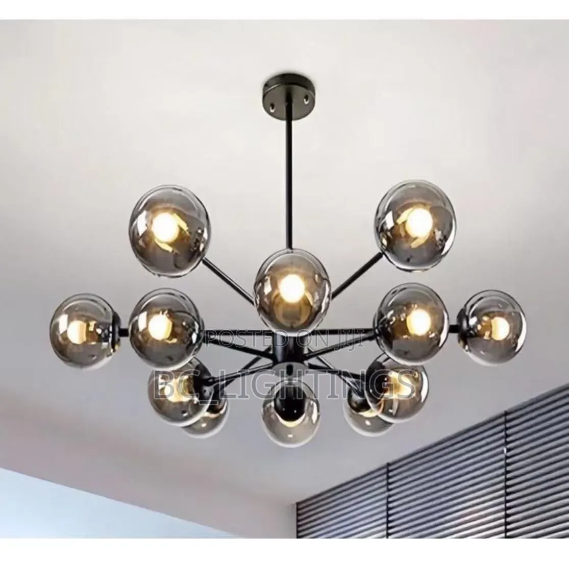 Nordic Chandelier Glass Globe Light for Living Room