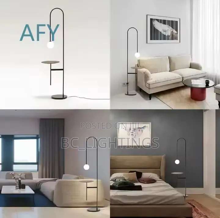 Nordic Simple Iron Floor Lamp for Living Room Bedroom Study Room
