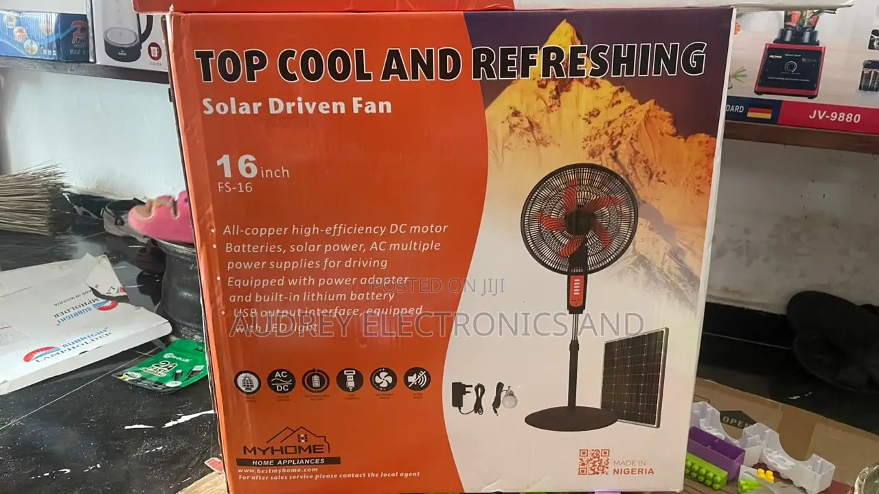 Top Cool Solar Rechargeable Fan
