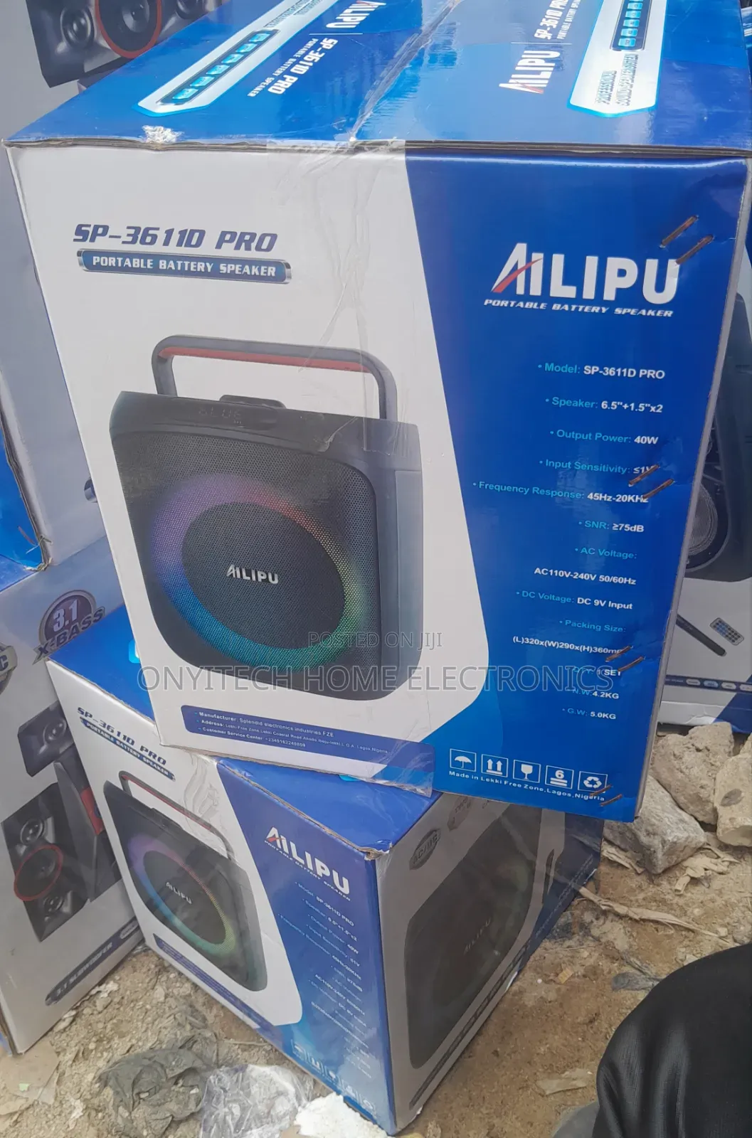 Alipu Portable Rechargeable Speaker [SP 3611D PRO]
