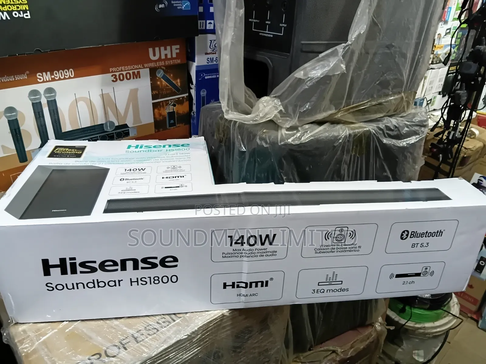 Hisense Soundbar With Subwoofer HS1800 140W