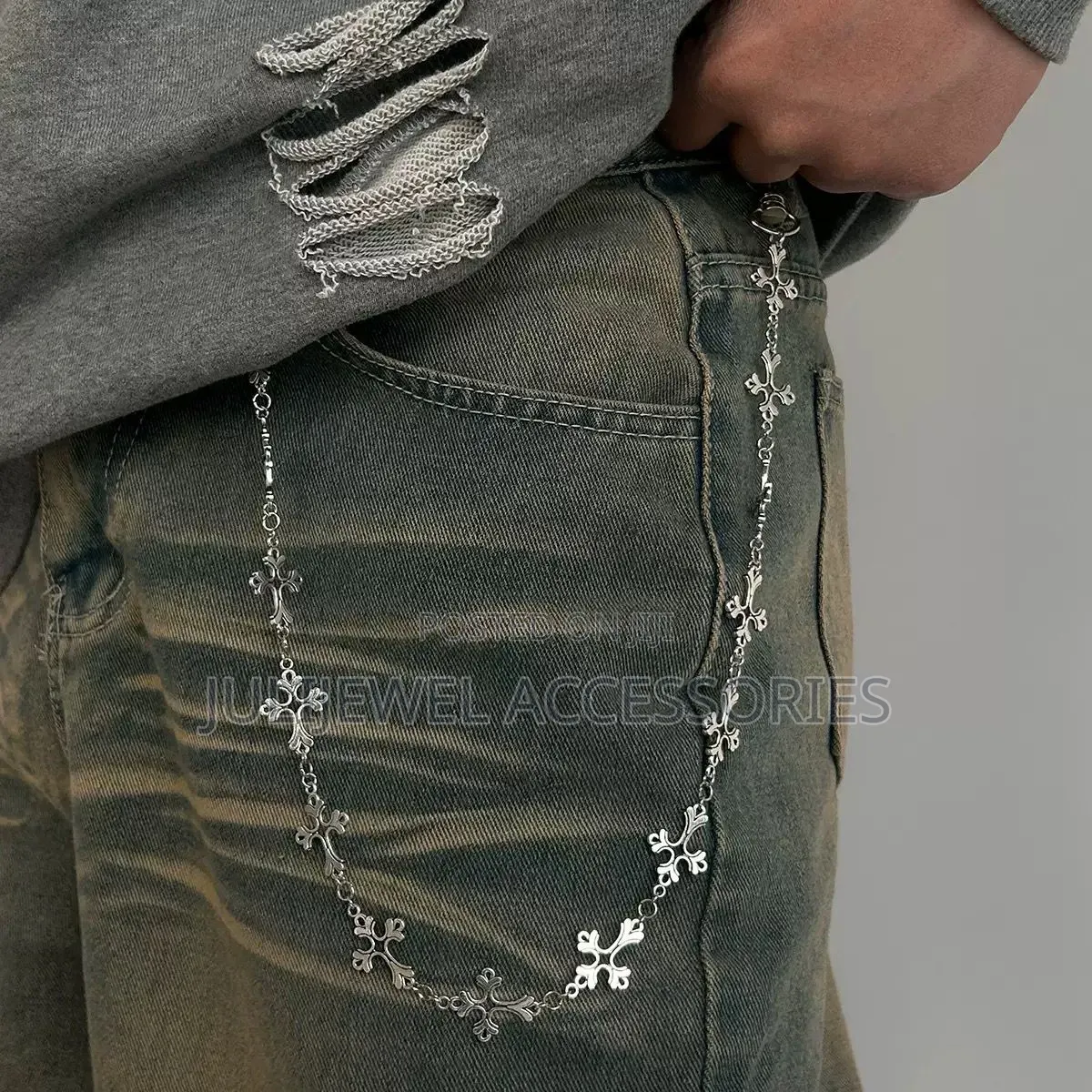 Quality Men Jeans Chain