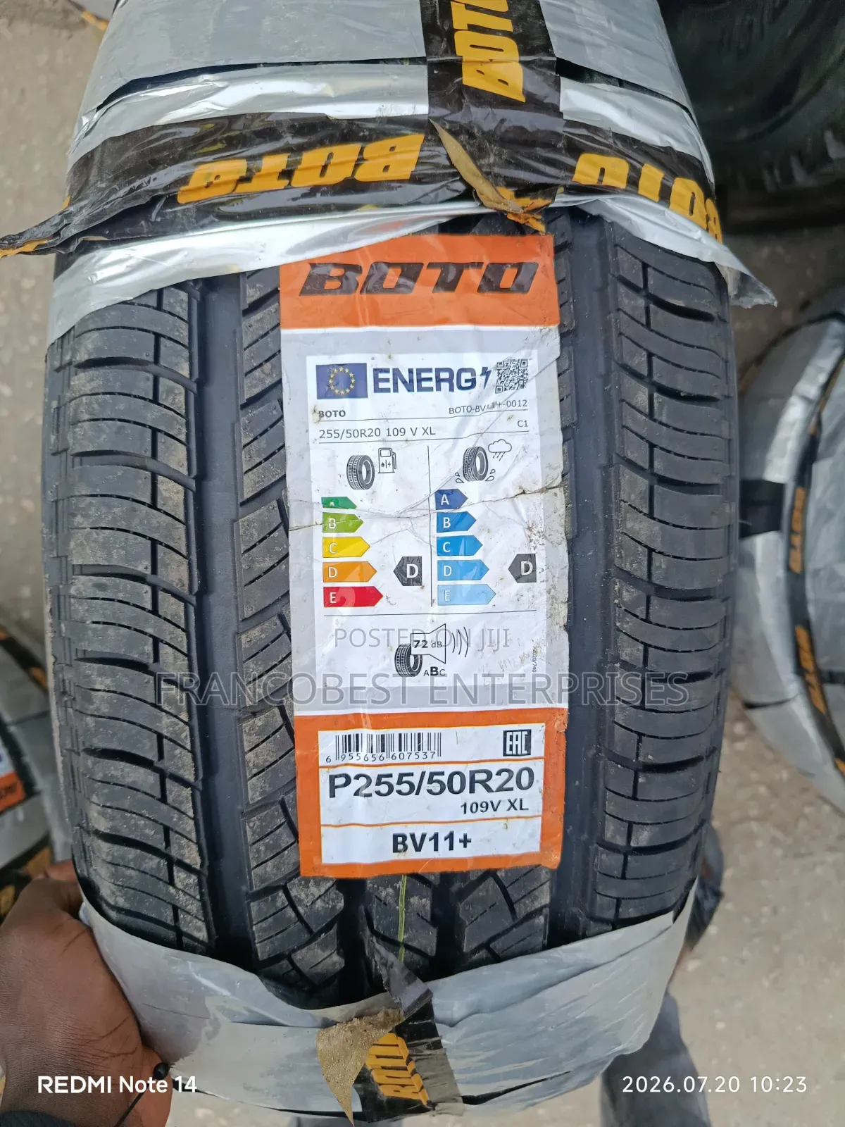 255/50r20 Boto Energy Tyre