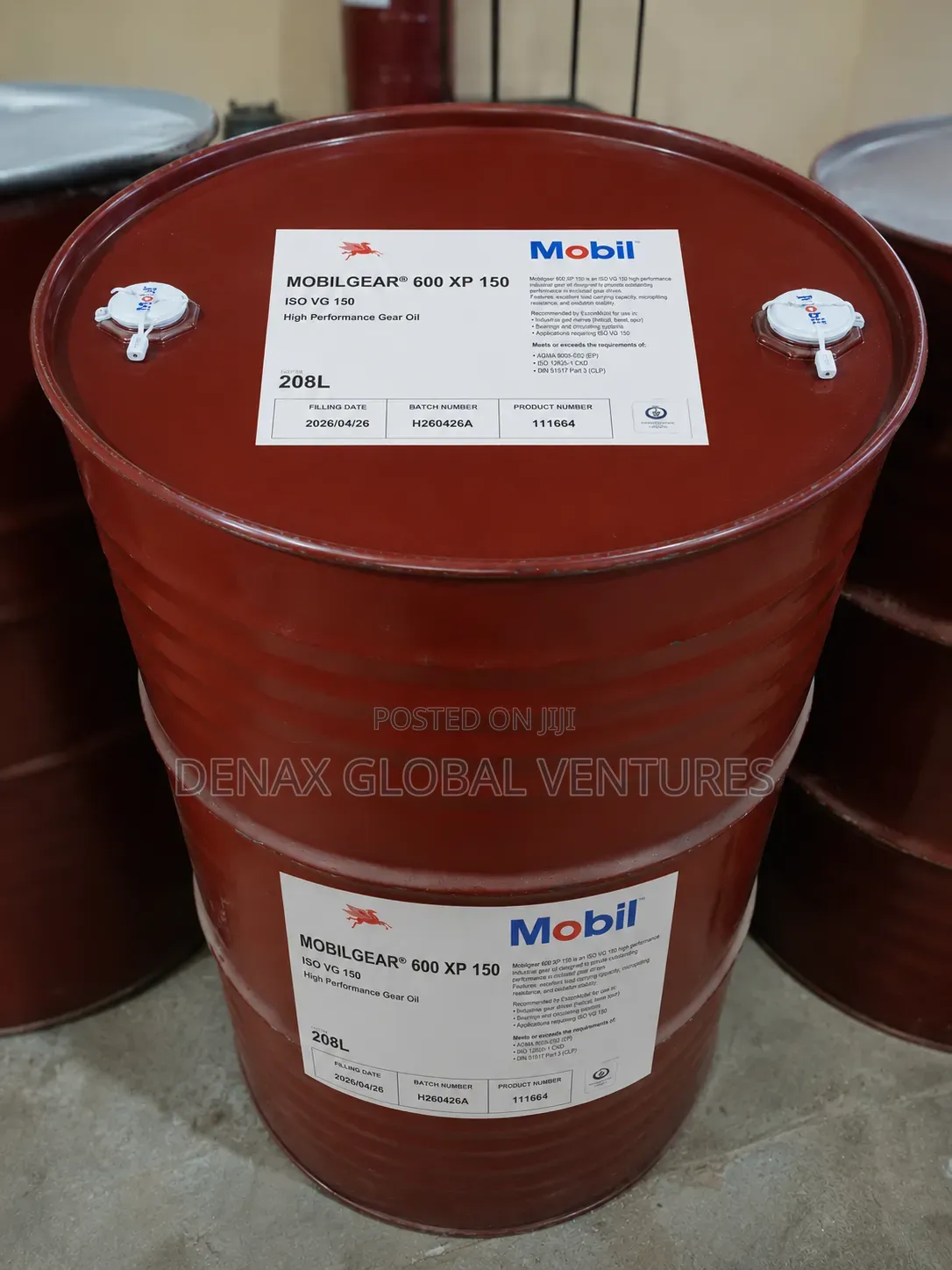 Mobil Gear 600 XP 150 ISO VG 150 High Performance Oil 208L