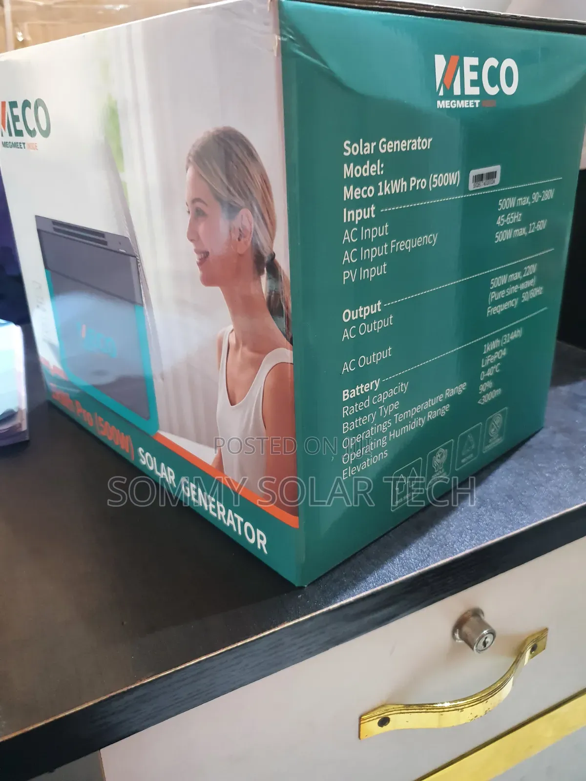 Meco Solar Generator 1kwh 500w