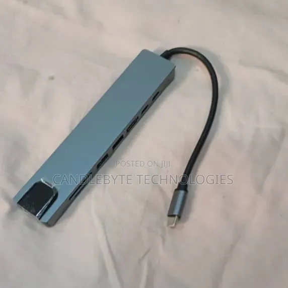 8-in-1 USB-C Multiport Hub Docking Station for Fast Connectivity