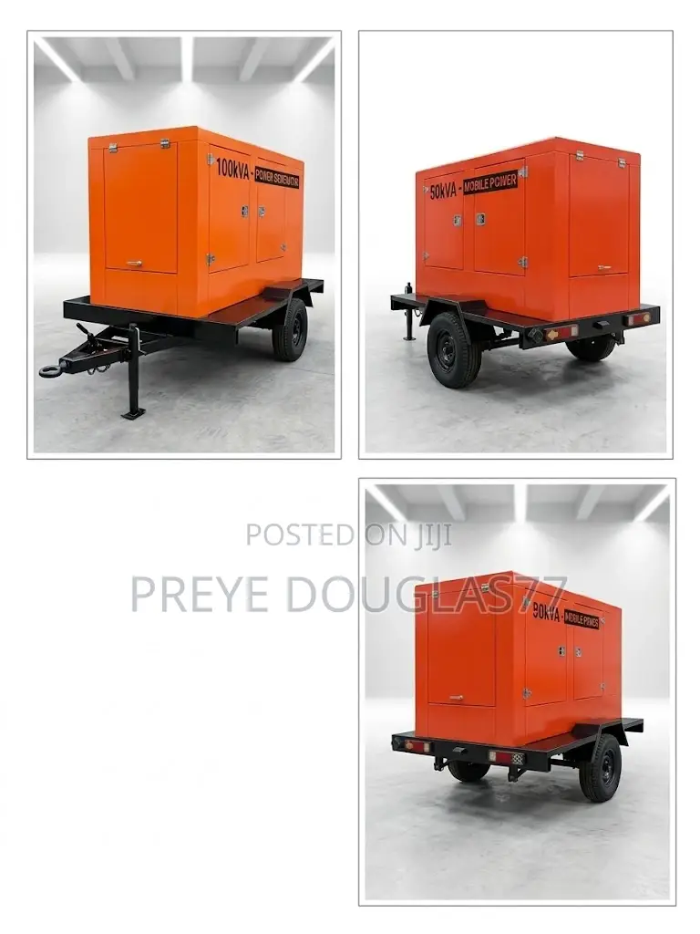 Brand New 50kVA Cummins Soundproof Mobile Generator on Trailer