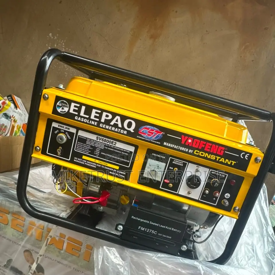 Elepaq Key Starter 4.5kva Petrol Generator