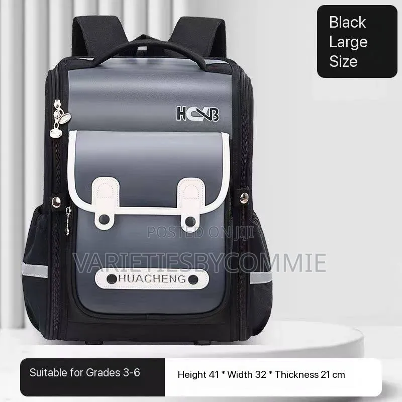 Hucheng Spine-Protection Unisex School Backpack (41 × 32 × 21 Cm)