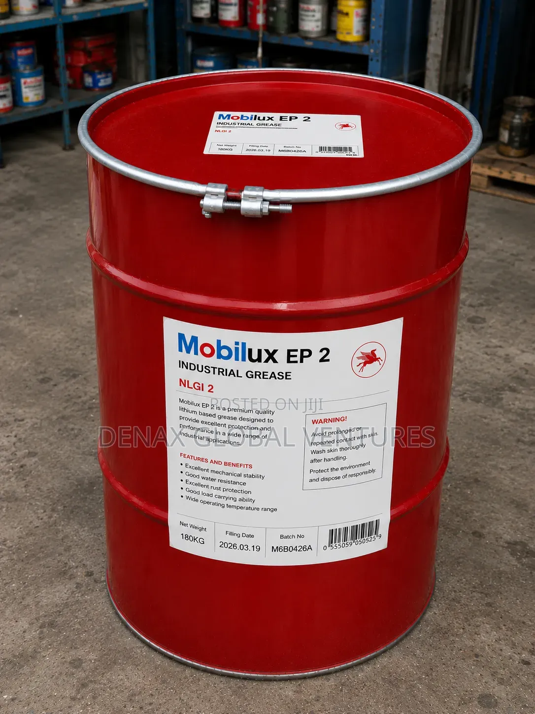 Mobil Mobilux Ep2 Industrial Grease 180kg