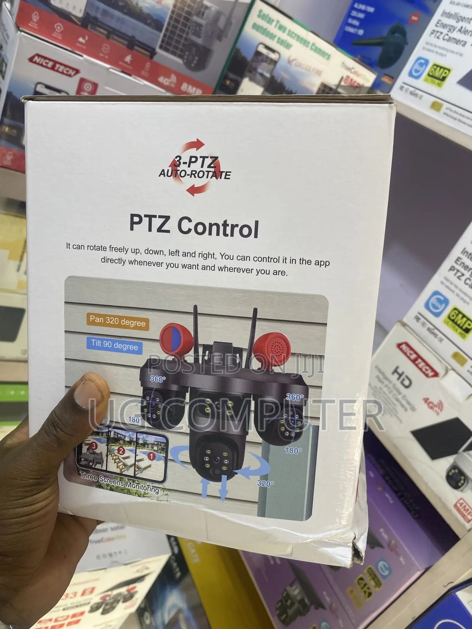Crossfire T33 Intelligent Solar PTZ Camera With a Triple-Lens Setup