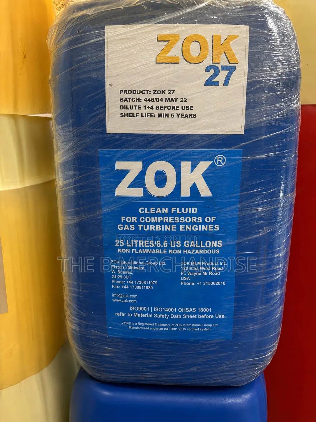 ZOK 27 Gas Turbine Compressor Cleaning Fluid.