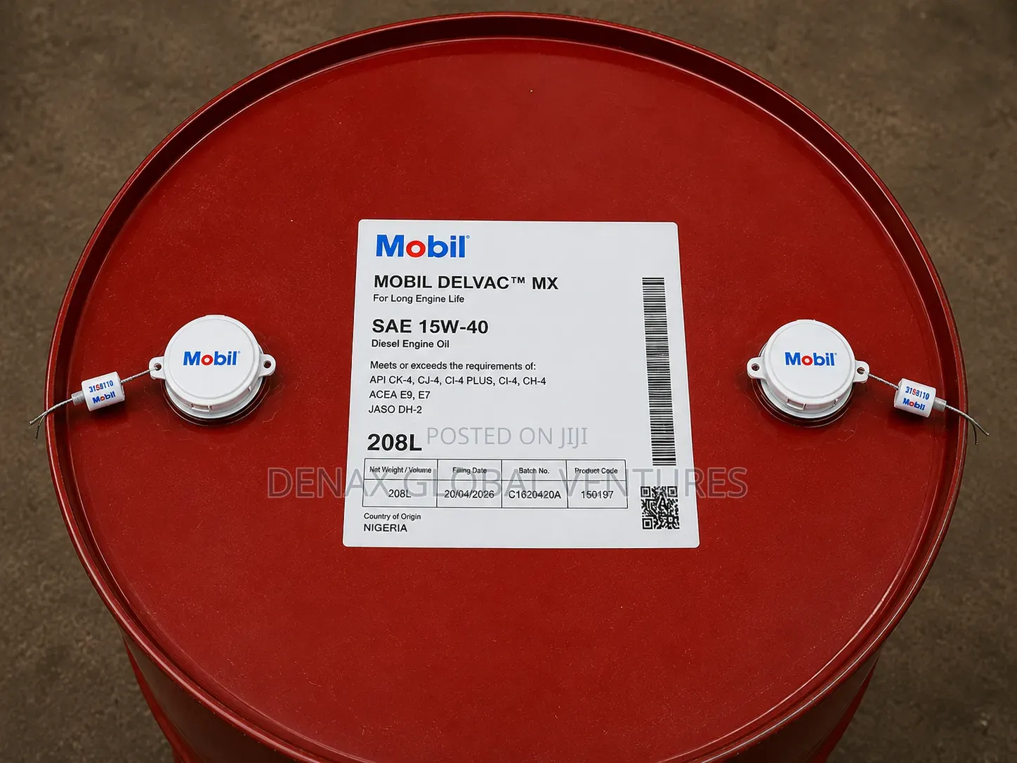 Mobil Delvac Mx SAE 15w-40 Diesel Engine Oil 208L
