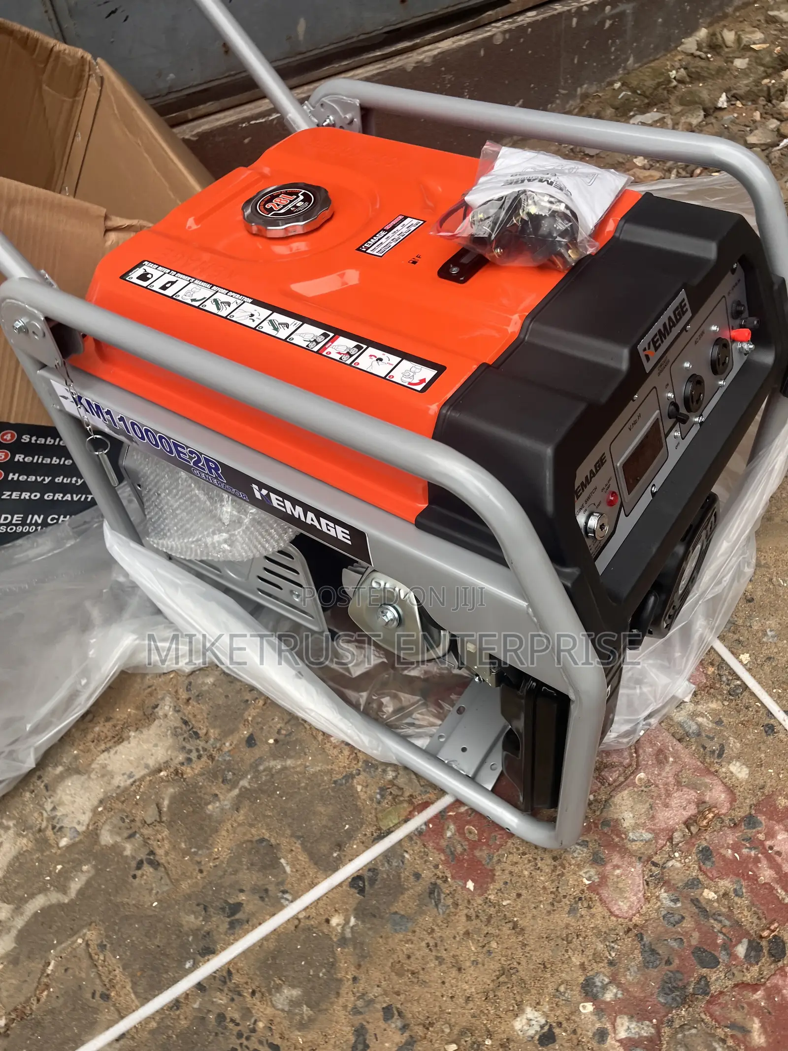 Kemage 9kva Petrol Generator. Key Starter and Remote