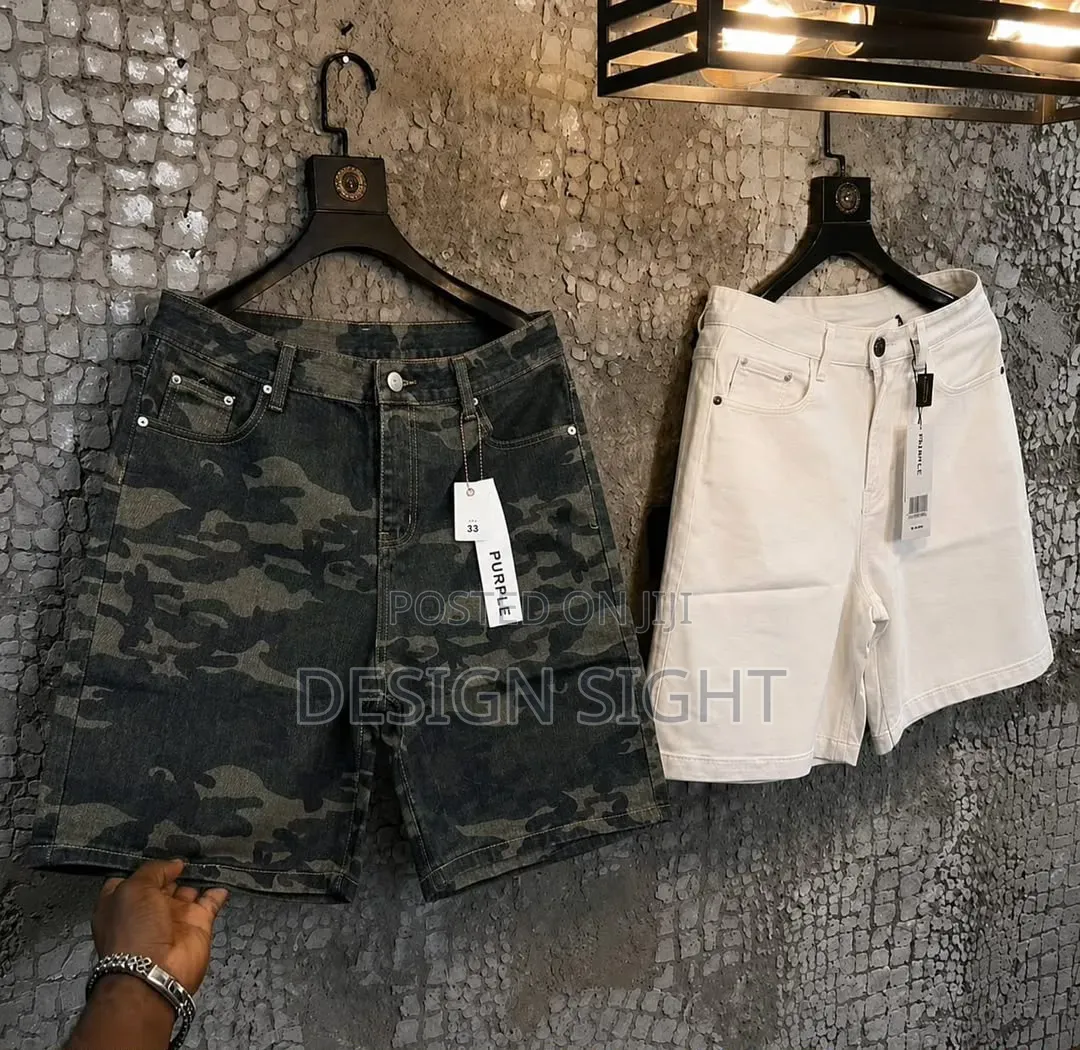 Men Jean Denim Shorts