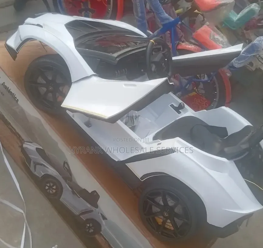 Children's Car (Lamborghini) With Customized Plate Number