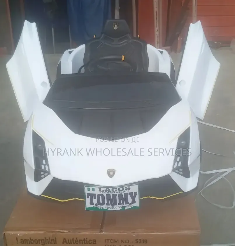 Children's Car (Lamborghini) With Customized Plate Number