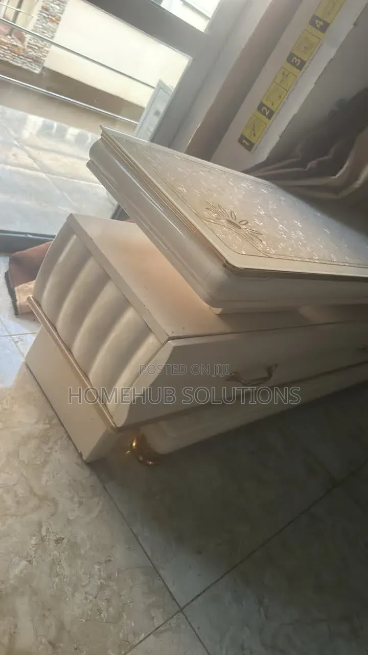 Marble Top TV Console Can Be Used as Center Table Too