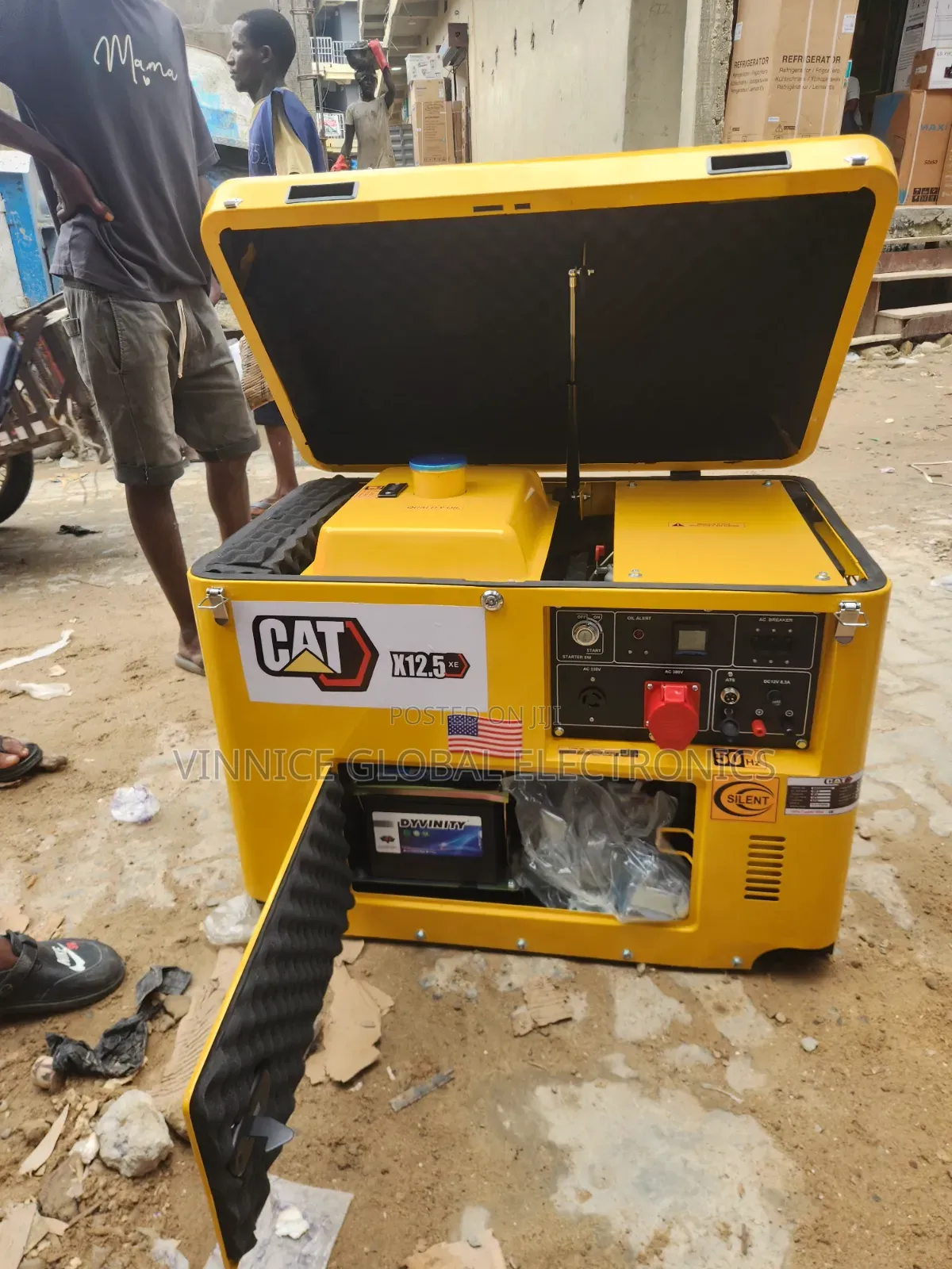 Three Phase 12kva CAT Diesel Generator With Key Start 100% Pure Copper