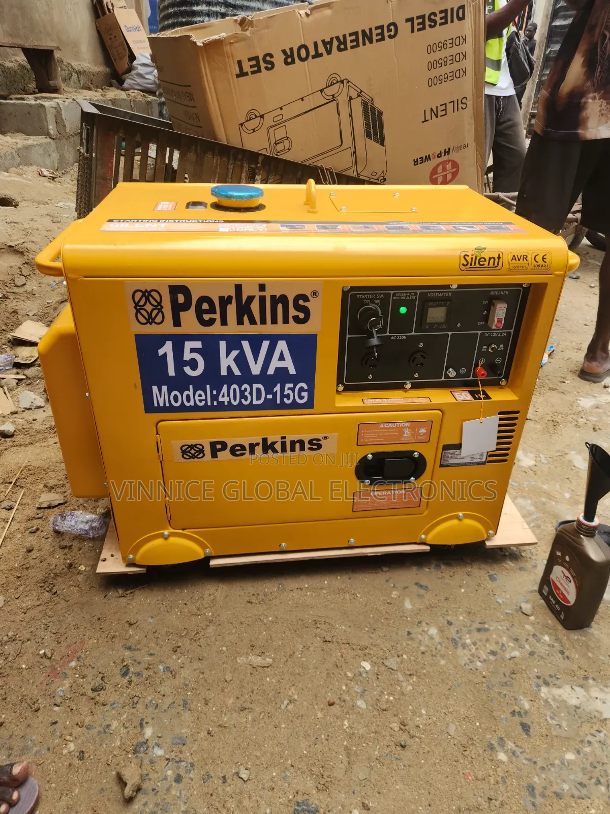 15kva Perkins Diesel Soundproof Generator With 2 Years Warranty Copper