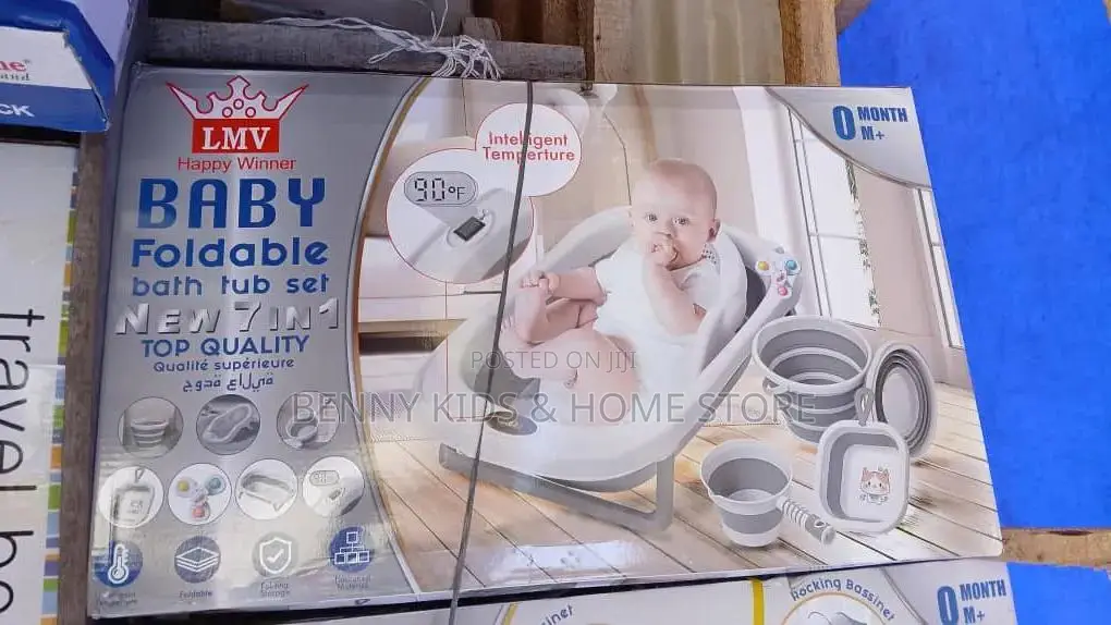 LMV Foldable Baby Bath Tub Set – Comfortable, Safe Convenient!