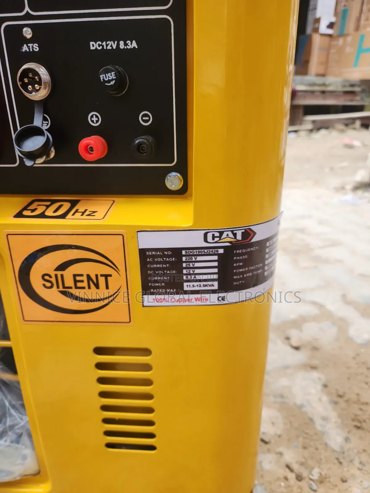 Three Phase Diesel Generator CAT With Key Start 2 Years Warranty