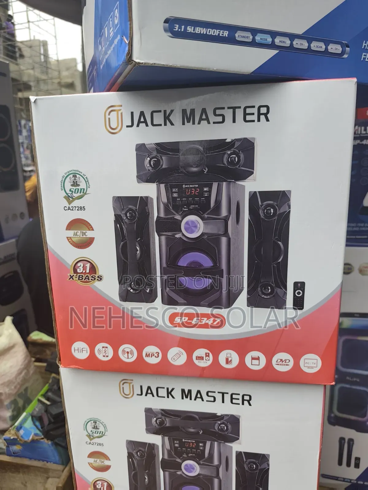 Jack Master SP-6347 3.1 Bluetooth Subwoofer – Powerful X-Bass