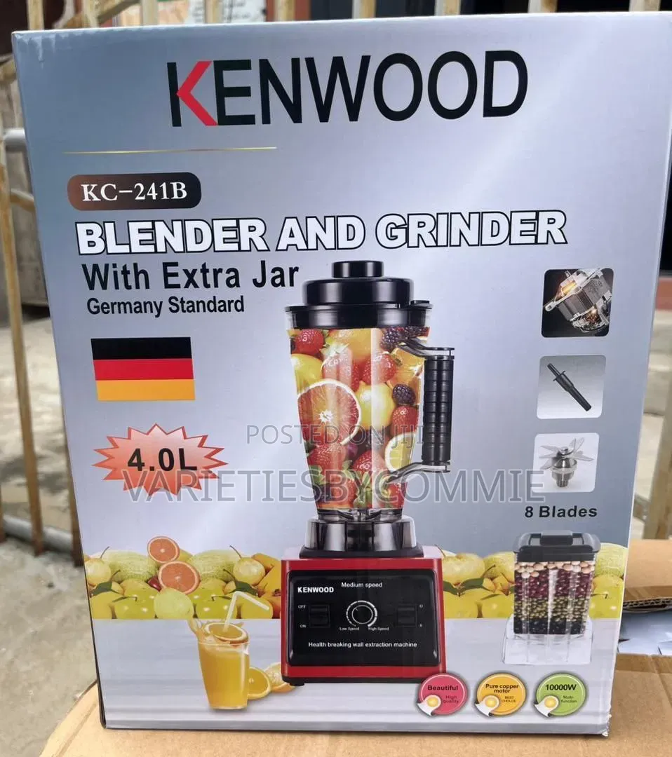 Kenwood 10000w Heavy Duty Blender With 8 Blades and 4l Cup