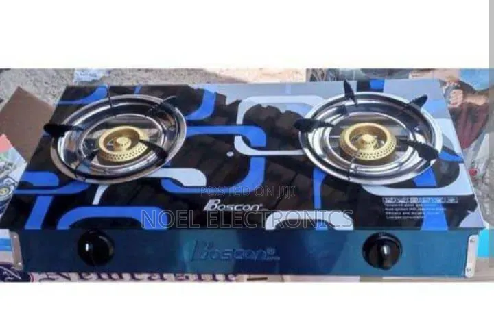 Boscon Two Burner Glass Top Gas Stove
