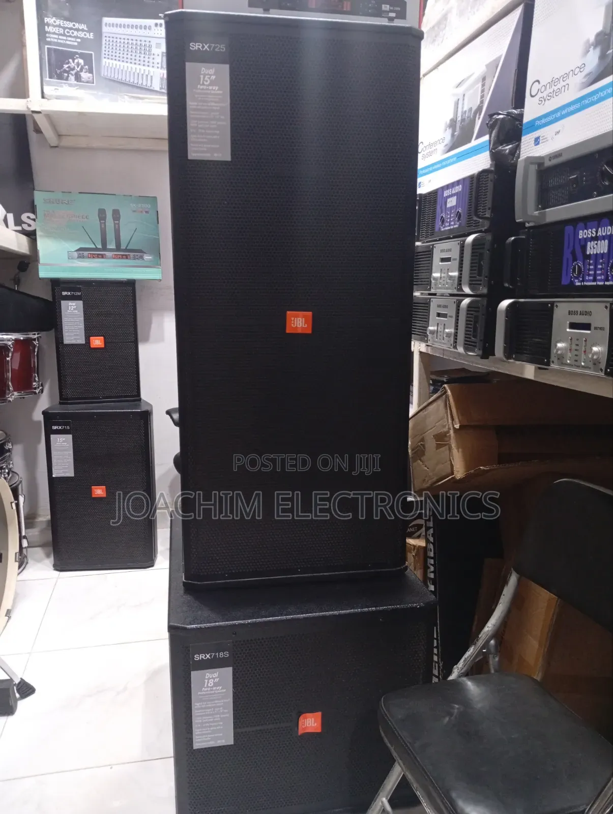 Pair of JBL Single SUB and Full Range JBL Speaker