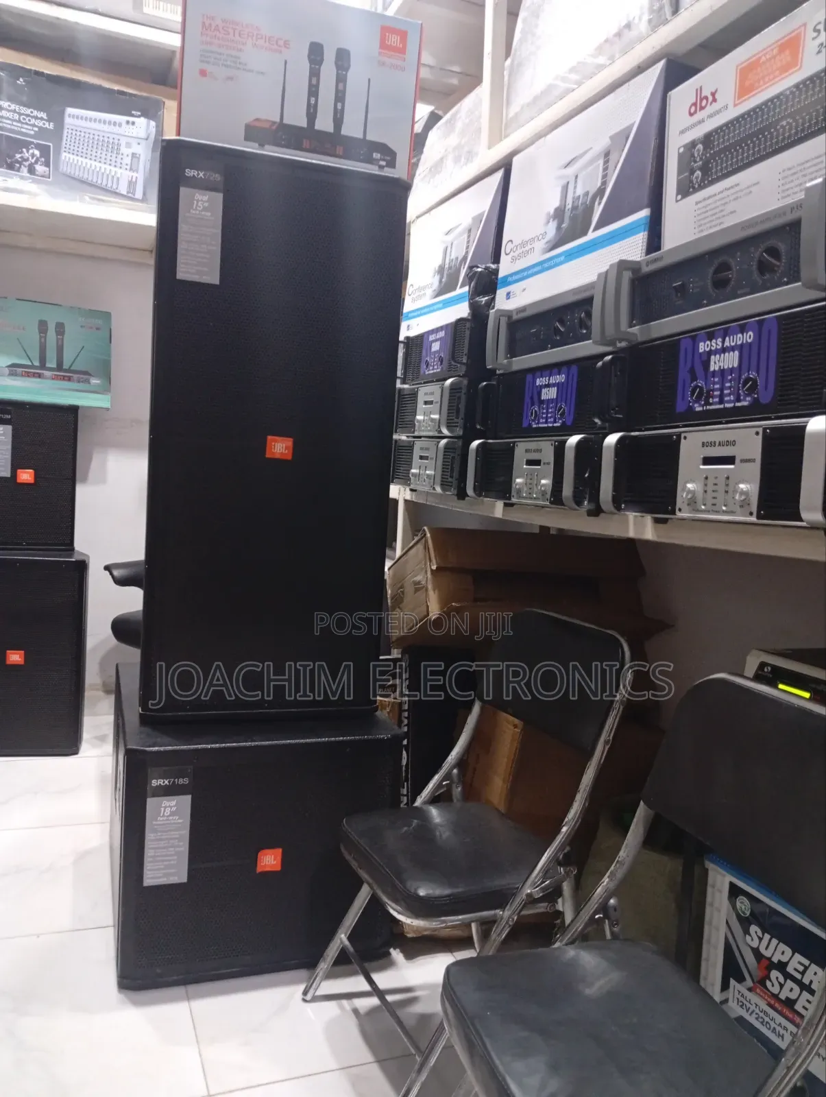 Pair of JBL Single SUB and Full Range JBL Speaker