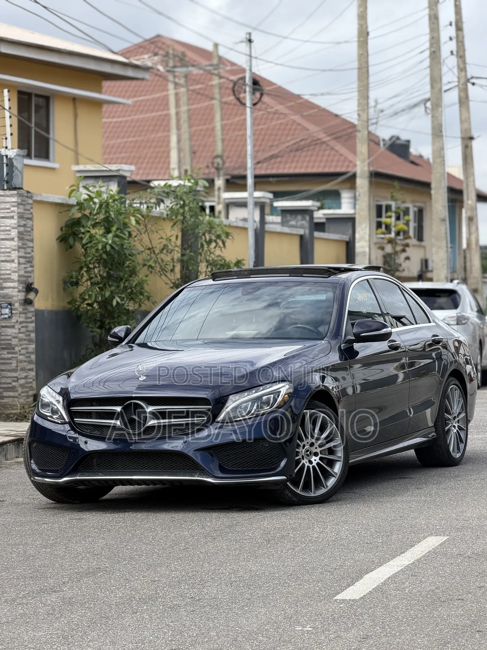 Mercedes-Benz C400 4Matic AWD Sedan (3.0L V6 7A) 2015 Blue