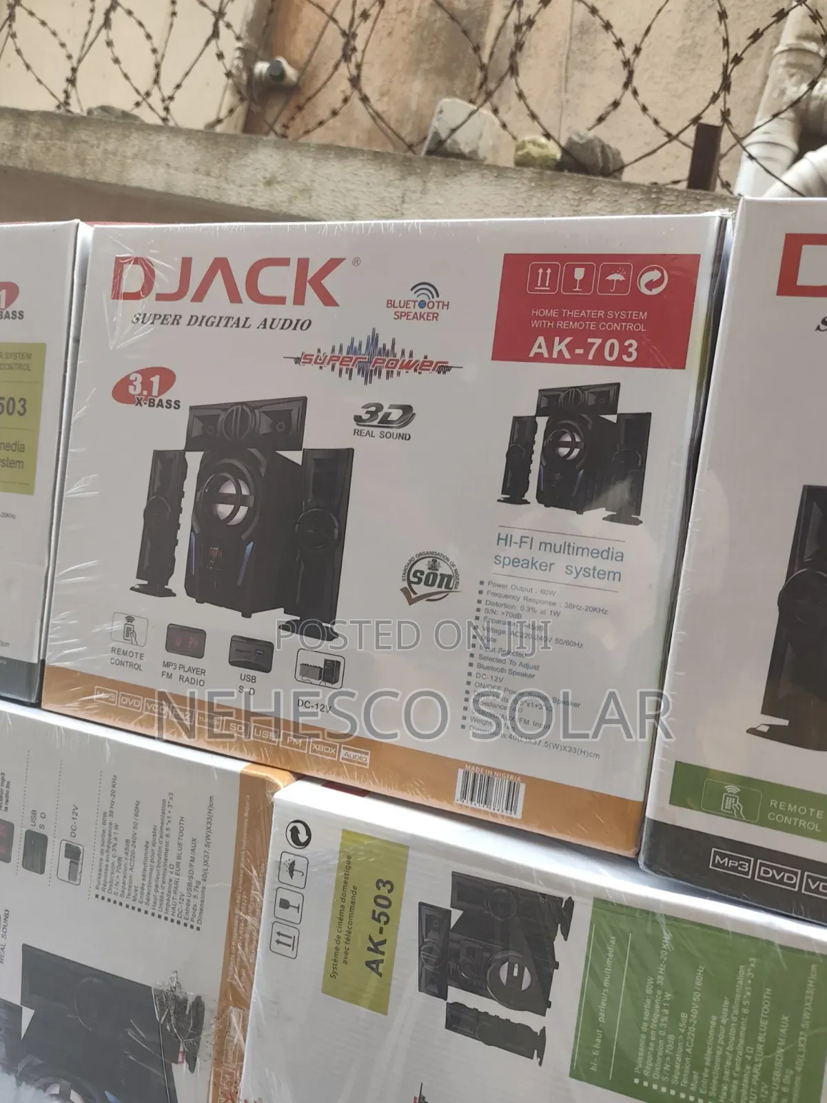 Powerful DJACK AK-703 Bluetooth Speaker for Home Parties