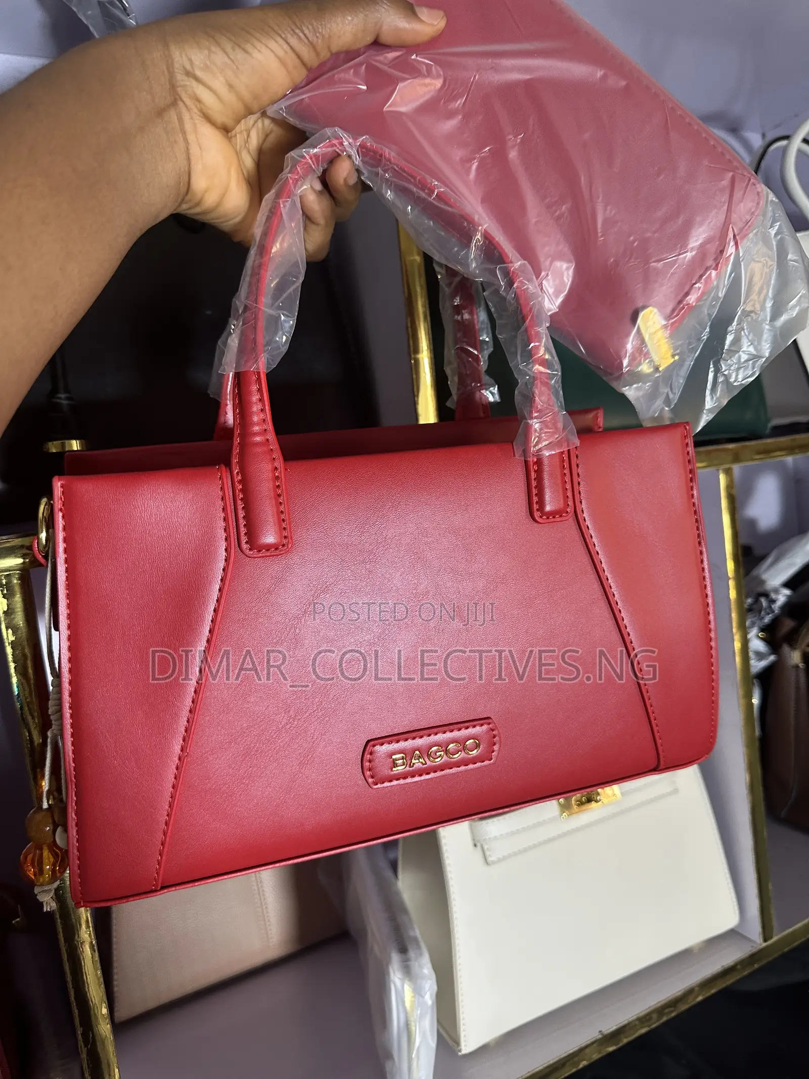 2 in 1 Big Fashion Quality Red Female Handbag