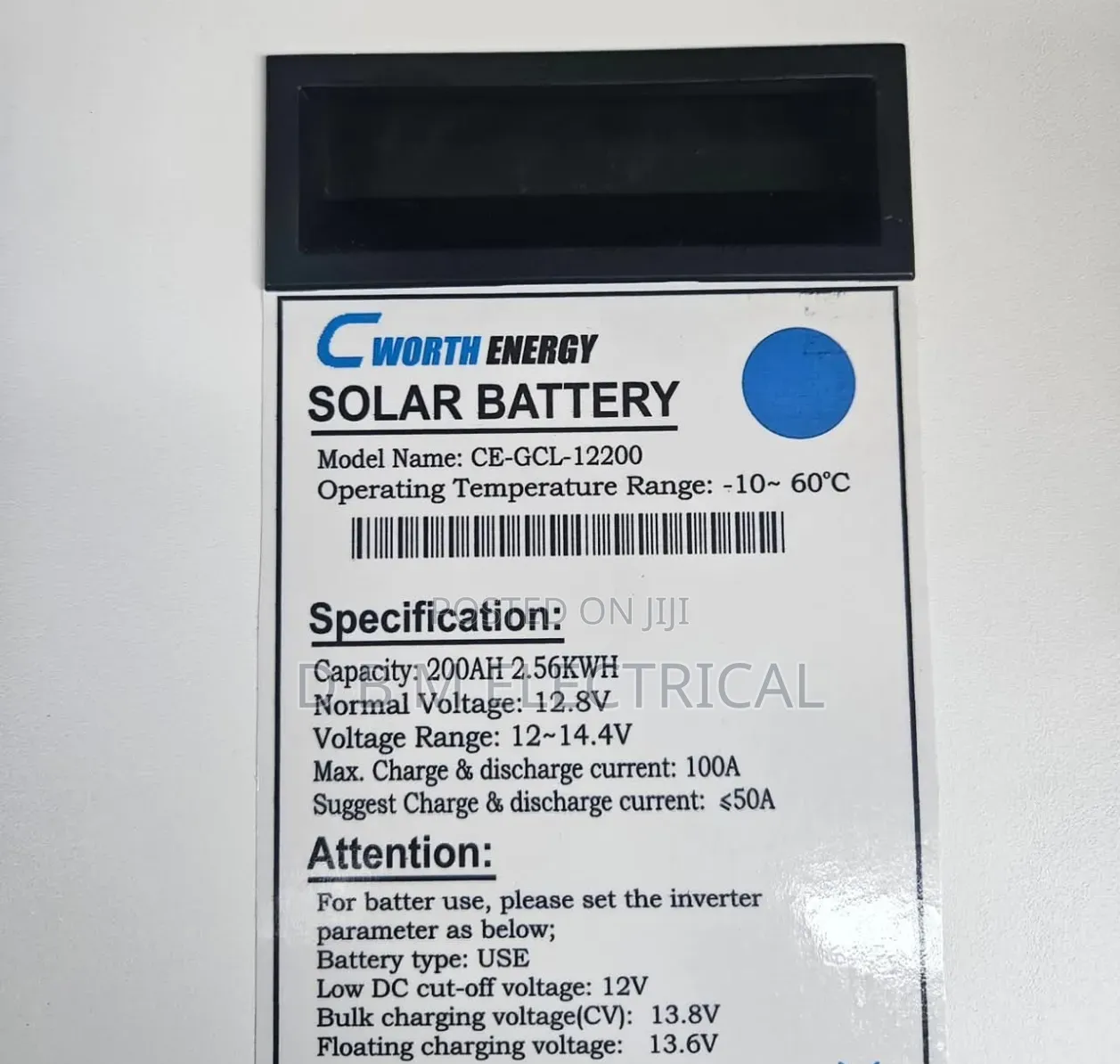 200ah Cworth Solar Lithium Battery 12v