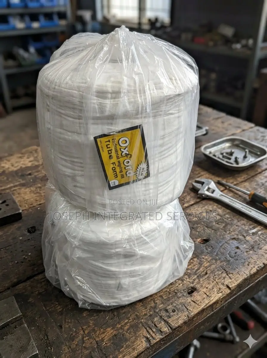 Oxford Brand Industrial Wiping Rag in a 10kg "Tube Form" Pack.