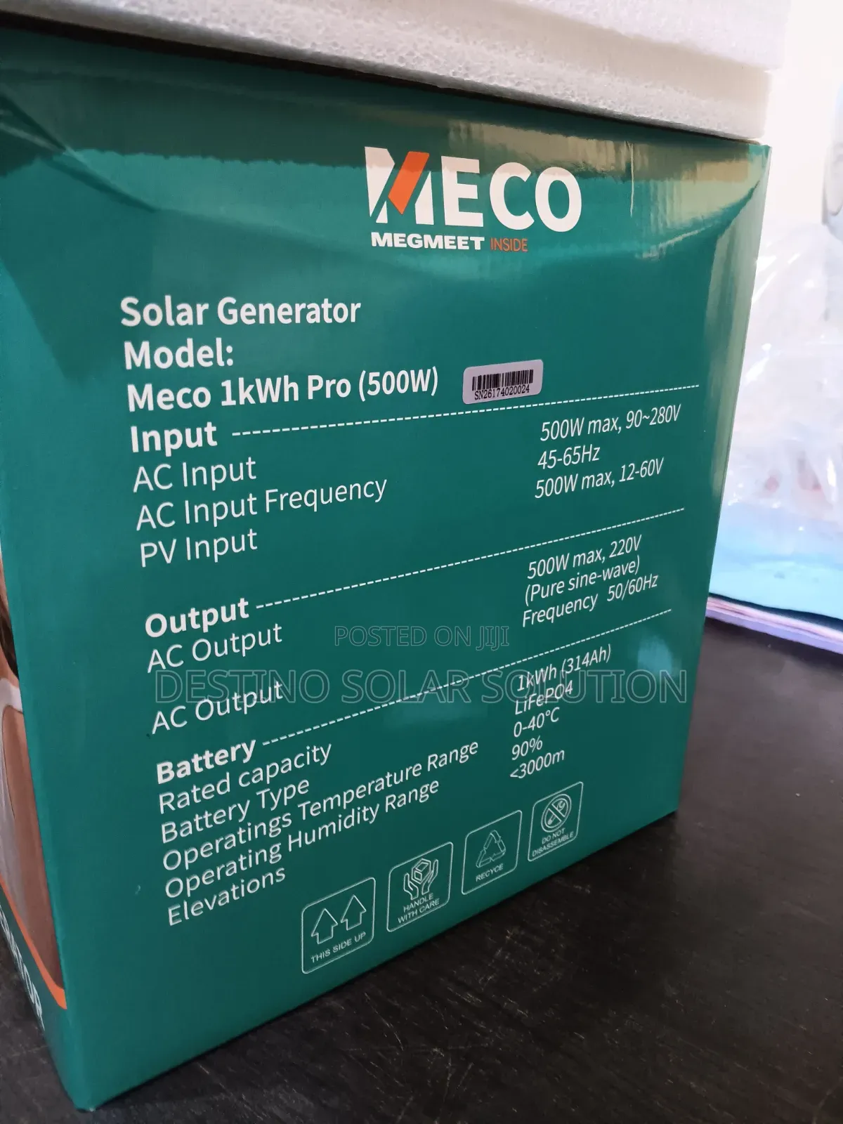 Meco 1kw Pro Solar Generator 500w Output